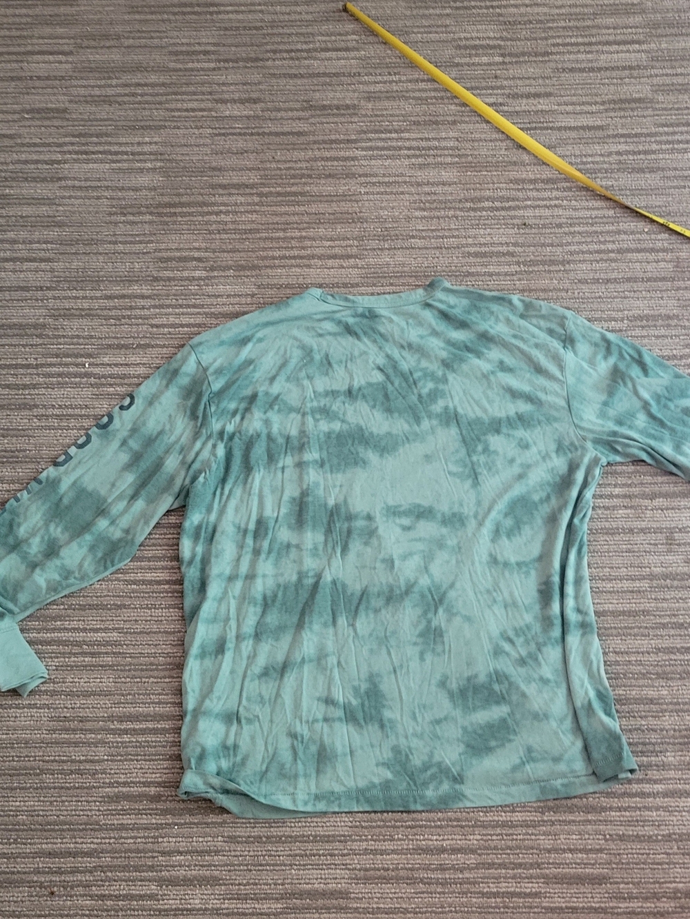 Unisex Long Sleeve Tie-Dye Top in Teal